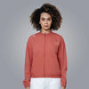 Poly Stretch Trendy Gyming Jacket (Faded Rose) - Women