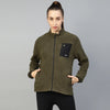 Pocket Detailed Warm Fleece Jacket -Women