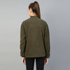 Pocket Detailed Warm Fleece Jacket -Women