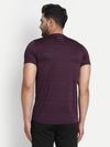 MENS R/N TEE LONG POLY STRIPER