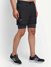 MENS SHORTS SPANDEX FOR DISTANCE RUNNING WITH INNER TIGHT