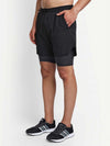 MENS SHORTS SPANDEX FOR DISTANCE RUNNING WITH INNER TIGHT