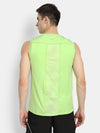 Cut Sleeve Poly Spdx With Bk Mesh