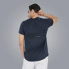 Round Neck Spandex T-shirt With Back Mesh - Men