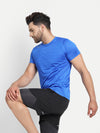 MENS R/N TEE LONG POLY STRIPER