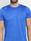 MENS R/N TEE LONG POLY STRIPER