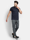 MENS R/N TEE LONG POLY STRIPER