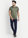 MENS R/N TEE LONG POLY STRIPER