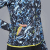 Stretchable Printed Training Jacket (Blue) - Women