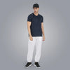 Round Neck Spandex T-shirt With Back Mesh - Men