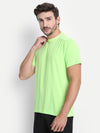 MENS R/N TEE POLY SPANDEX WITH BACK MESH