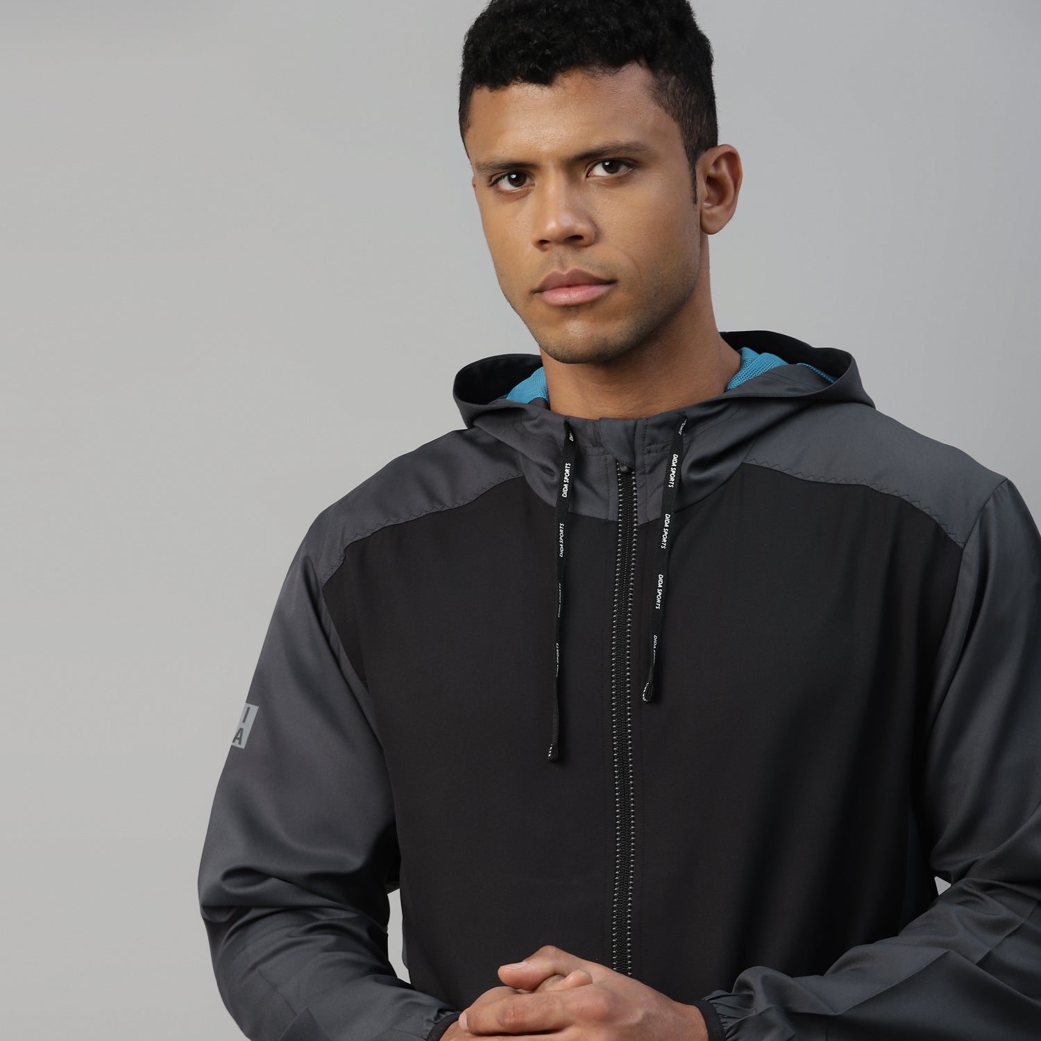 Recycled Light Weight Running Vent Jacket with Hood  - Men