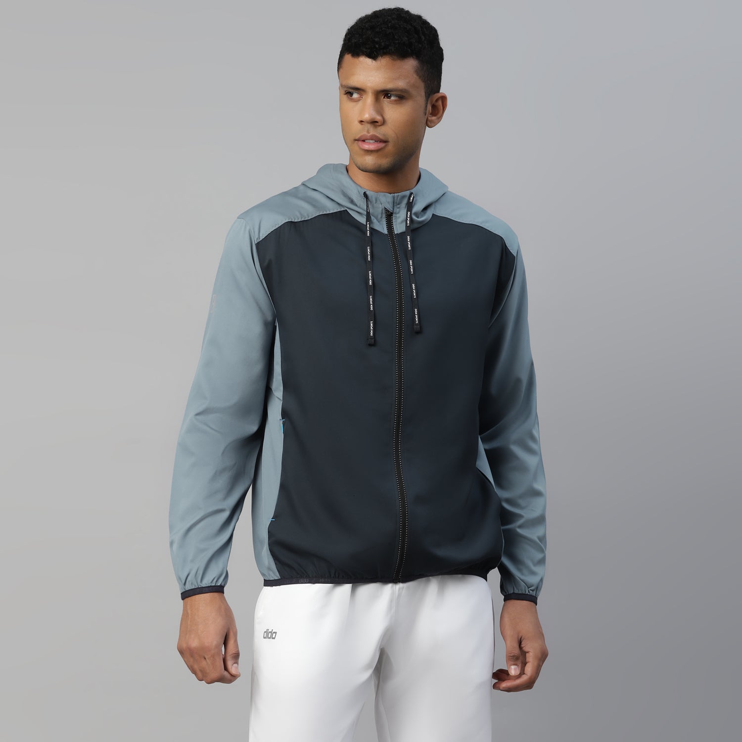 Recycled Light Weight Running Vent Jacket with Hood  - Men