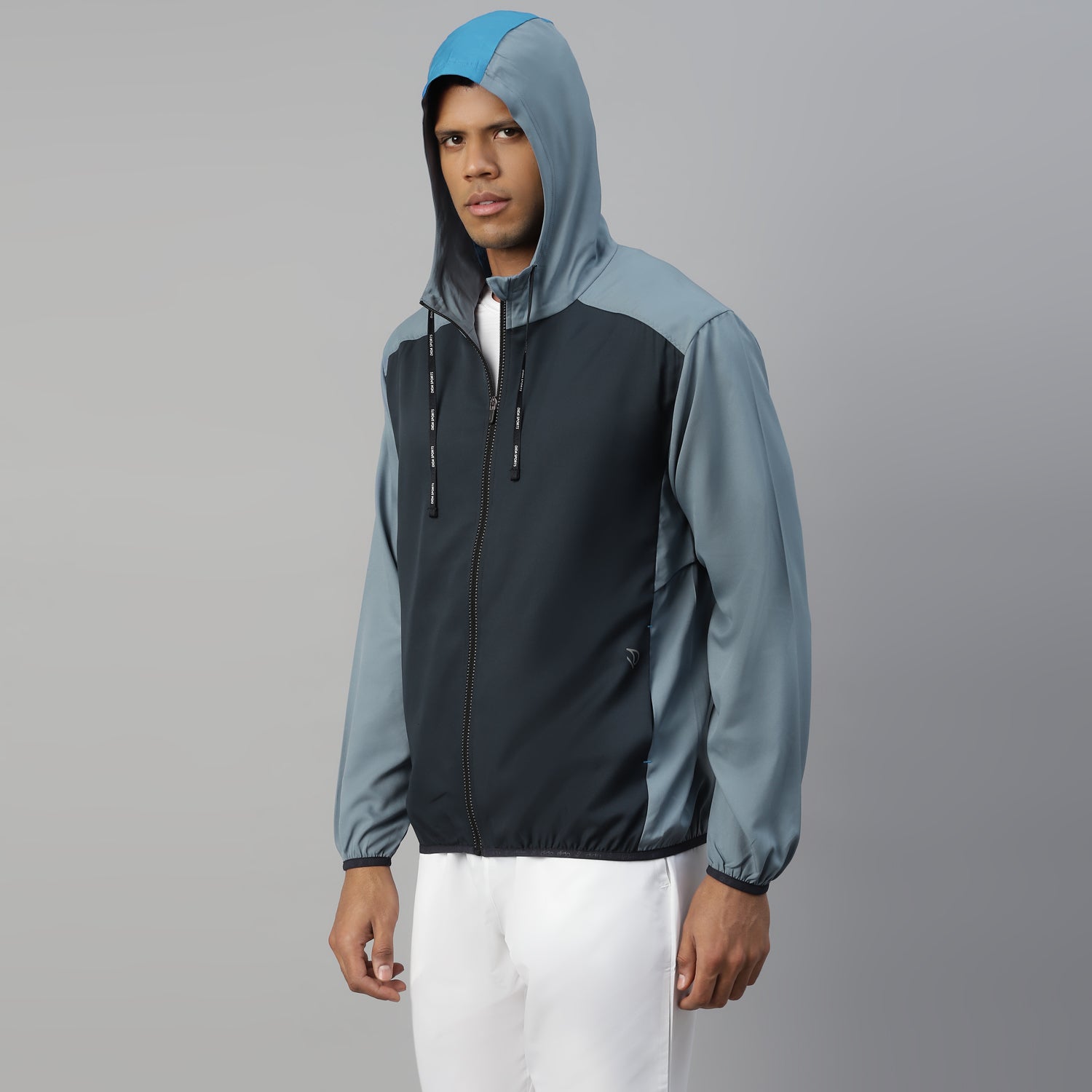 Recycled Light Weight Running Vent Jacket with Hood  - Men