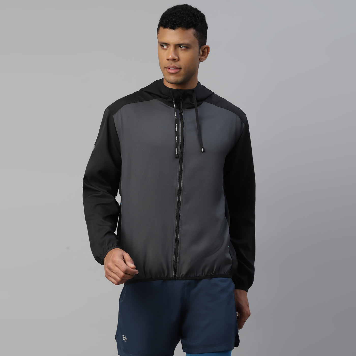 Recycled Light Weight Running Vent Jacket with Hood  - Men
