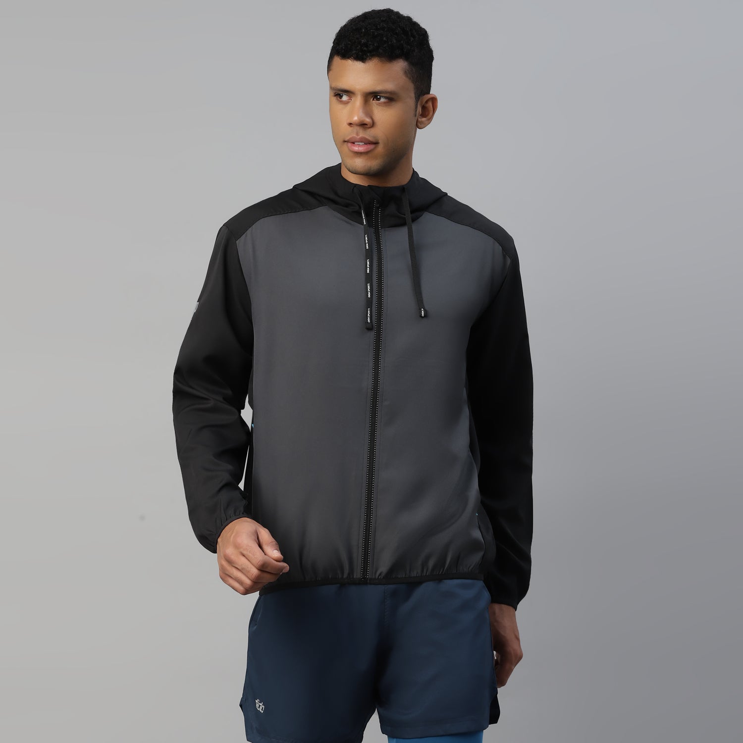 Recycled Light Weight Running Vent Jacket with Hood  - Men