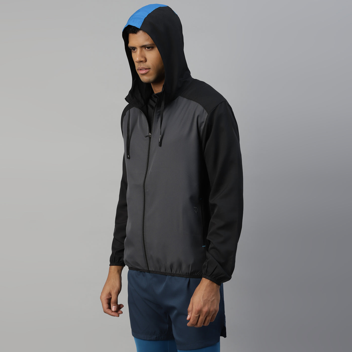 Recycled Light Weight Running Vent Jacket with Hood  - Men