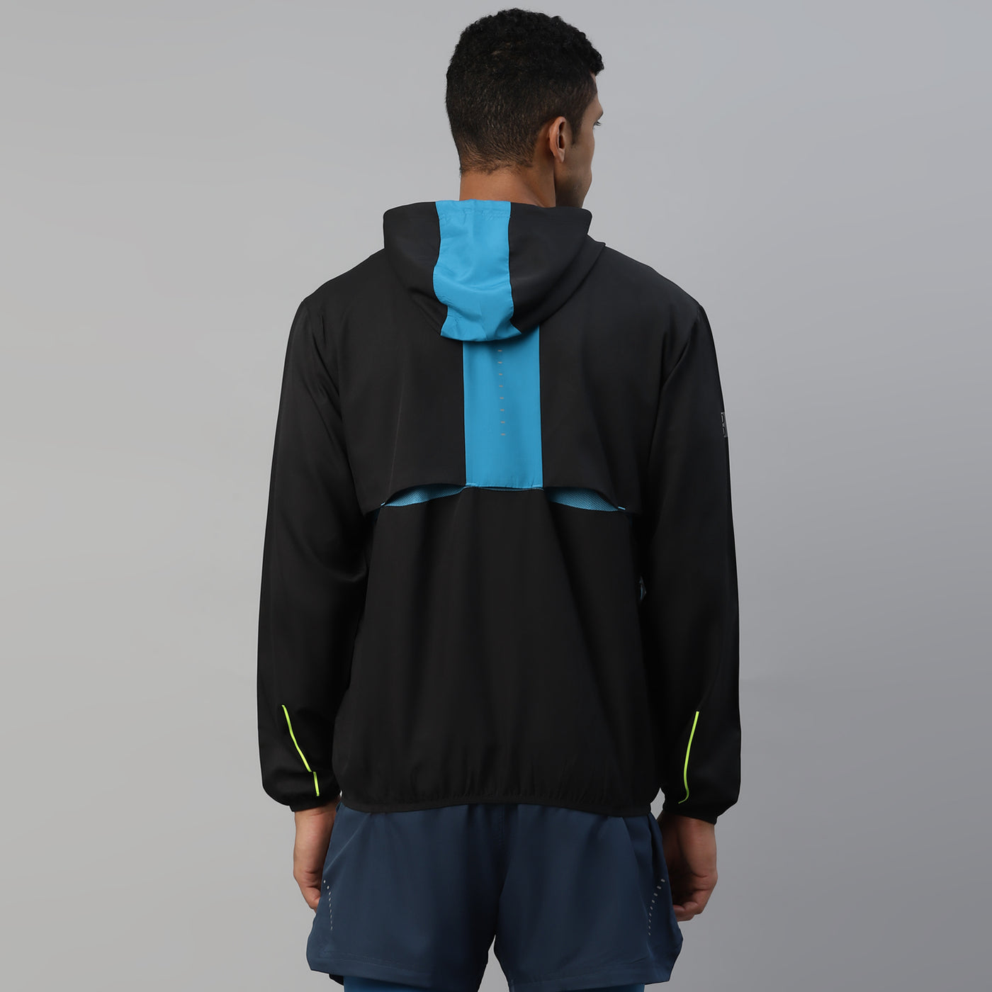 Recycled Light Weight Running Vent Jacket with Hood  - Men