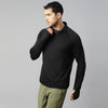 Recycled Structured Spandex Terry Full Sleeve High Neck Tee - Men