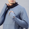 Recycled Structured Spandex Terry Full Sleeve High Neck Tee - Men