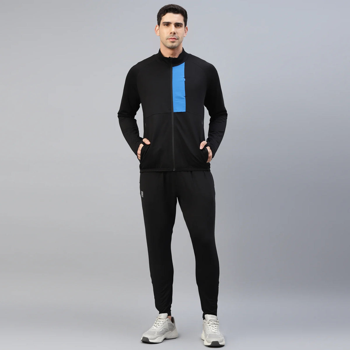 Recycled Stretchable Sporty Pocket Detail Active Track Suit - Men ...